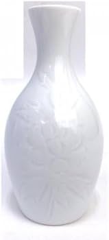 Amazon.co.jp: G6545茶道具人間国宝 初代奥川忠右衛門 草花紋様 白磁